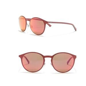 GUCCI 52mm Round Women Rouge Green Red Unisex Sunglasses With Case